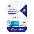 Verbatim® SeaGlass USB 3.2 Gen 1 Flash Drive, 32GB, Blue 1 thumbnail image