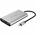 Targus® Sanho HyperDrive Dual 4K HDMI™ 10-In-1 USB-C Hub, Space Gray, HDM1 1 thumbnail image