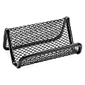 Lorell® Mesh Business Card Holder, Black