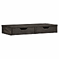 Bush Furniture Key West 27"W Computer Desktop Organizer With Drawers, Dark Gray Hickory, Standard Delivery 1 thumbnail image