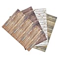 Pacon® Ella Bella Photography Backdrop Paper, 48" x 12', Assorted Wood, Pack Of 4 Rolls