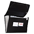 JAM Paper® Legal Size Expanding File, 8" Expansion, 8-1/2" x 14", Black