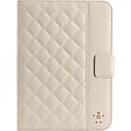 Belkin Carrying Case (Portfolio) iPad mini - Cream - Bump Resistant, Scuff Resistant, Scratch Resistant - Thermoplastic Polyurethane (TPU), Polyurethane - Quilted - 8.2" Height x 5.9" Width x 0.9" Depth