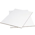 Partners Brand Corrugated Sheets, 48" x 96", White, Pack Of 5