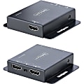 StarTech.com HDMI Extender over CAT6/CAT5, 4K 30Hz/130ft (40m) or 1080p 60Hz/230ft (70m) Video Extender, 4K HDMI over Ethernet Extender, PoC HDMI Transmitter and Receiver Kit, IR Extension