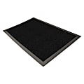 Genuine Joe Ultraguard Indoor Wiper/Scraper Floor Mat, 4' x 6', Charcoal Black