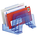 Officemate Blue Glacier Incline Sorter, 6 1/16" x 8" x 5 1/2", Blue 1 thumbnail image