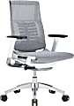 Raynor® Powerfit Ergonomic Mesh Mid-Back Executive Chair, Gray/White 1 thumbnail image