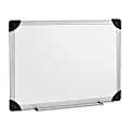 Lorell® Non-Magnetic Dry-Erase Whiteboard, 18" x 24", Aluminum Frame With Silver Finish