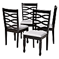 Baxton Studio 9406 Lanier Dining Chairs, Gray, Set Of 4 Chairs