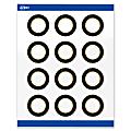 Avery® Printable Labels With Sure Feed® Technology, S00-ETJ, Round, 2", Glossy White With Preprinted Black/Gold Vein Border, Pack Of 120 1 thumbnail image