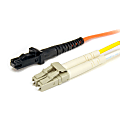 StarTech.com 1m Fiber Optic Cable - Multimode Duplex 50/125 - LSZH - LC/MTRJ - OM2 - LC to MTRJ Fiber Patch Cable
