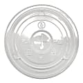 Karat Earth Flat PLA Cup Lids For 12-24 Oz Cups, Clear, Pack Of 1,000 Lids 1 thumbnail image