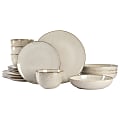 Gibson Elite Matisse 16-Piece Stoneware Dinnerware Set, Cream 1 thumbnail image