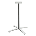 HON Between HBTTX42S Table Base - Textured Silver