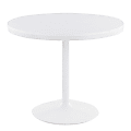 LumiSource Dakota Dining Table, 29-3/4"H x 36"W x 36"D, White/White