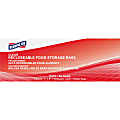 Genuine Joe Food Storage Bags - 1 quart Capacity - 7"x 8"x1.75 mil (44 Micron) Thickness - Clear - Food, Beef, Seafood, Poultry, Vegetables 1 thumbnail image