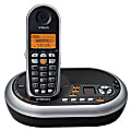 VTech® MI6861 5.8GHz Expandable Cordless Phone With Caller ID/Call Waiting & Answering System, Black/Silver 1 thumbnail image