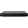 LG BP350 Blu-ray Player With Streaming Services And Built-In Wi-Fi, 1-3/4”H x 10-5/8”W x 7-3/4”D, Black