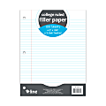 C-Line Filler Paper, 8” x 10-1/2”, College Rule, 100 Sheets Per Ream, White, Pack Of 36 Reams