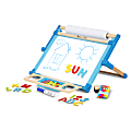Melissa & Doug Double-Sided Magnetic Tabletop Easel, Wood, Multicolor