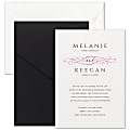 Custom Premium Wedding & Event Invitations With Pockets/Envelopes, Calligraphy Love, 5" x 7", Box Of 25 Invitations 1 thumbnail image