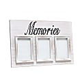 Elegant Designs 3-Photo Collage Picture Frame, 12" x 18", Whitewash Memories 1 thumbnail image
