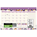 AT-A-GLANCE® Ingrid Compact Monthly Desk Pad Calendar, 17 3/4" x 10 7/8", 30% Recycled, January to December 2018 (D1042-705-18)