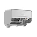 Kimberly-Clark Professional ICON Coreless Standard 2-Roll Toilet Paper Dispenser With Faceplate, Horizontal, White Mosaic