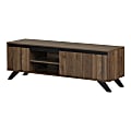 South Shore Flam TV Stand, 19-1/2”H x 59”W x 16-1/2”D, Natural Walnut 1 thumbnail image