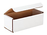 Office Depot® Brand White Mailing Boxes, 10" x 4" x 4", Pack Of 4
