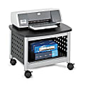 Safco® Scoot™ Under-Desk Printer Stand, 14-1/2"H x 20-1/4"W x 16-1/2"D, Black/Silver 1 thumbnail image