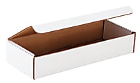Office Depot® Brand White Mailing Boxes, 11 1/8" x 9 1/4" x 2 1/4", Pack Of 4