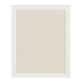 DesignOvations Beatrice Non-Magnetic Framed Linen Fabric Pinboard, 23” x 29", Beige, White Plastic Frame 1 thumbnail image