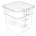 Cambro Square Food Storage Containers, 4-Quart, Clear, Pack Of 6 Containers 1 thumbnail image