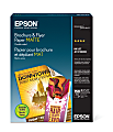 Epson® Brochure & Flyer Paper, White, Letter (8.5" x 11"), 150 Sheets Per Pack, 48 Lb, 97 Brightness