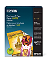 Epson® Brochure & Flyer Paper, White, Letter (8.5" x 11"), 150 Sheets Per Pack, 48 Lb, 97 Brightness 1 thumbnail image