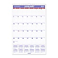 AT-A-GLANCE® Monthly Wall Calendar, 20" x 30", January To December 2021, PM428