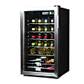 Black+Decker Compressor Wine Cellar, 26-Bottle Capacity, Black/Gray