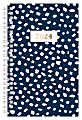 2024 Office Depot® Brand Weekly/Monthly Planner, 5" x 8”, Blue Floral, January To December 2024 