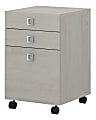kathy ireland® Office by Bush Business Furniture Echo 16-1/3"D Vertical 3-Drawer Mobile File Cabinet, Gray Sand, Standard Delivery