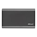 PNY Elite 480GB External Solid State Drive, Gray