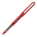 uni-ball® Vision™ Liquid Ink Rollerball Pens, Ultra Micro Point, 0.38 mm, Red Barrel, Red Ink, Pack Of 12 Pens 1 thumbnail image