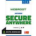 Webroot® Antivirus Protection 3 Device, 1-Year Subscription 1 thumbnail image