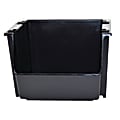 United Solutions Large Nesting/Stacking Bin, 18 3/4"L x 16 1/8"W x 12 5/8"H, Black