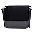 United Solutions Large Nesting/Stacking Bin, 18 3/4"L x 16 1/8"W x 12 5/8"H, Black 1 thumbnail image