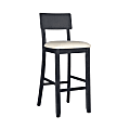 Linon Dixie Bar Stool, Beige/Charcoal 1 thumbnail image