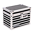 Vaultz Medicine Box, 5-1/4”H x 4-1/2”W x 6-3/4”L, Stripes