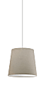 Adesso® Simplee Large Drum Pendant Lamp, 13"W, Natural Shade