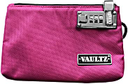 Vaultz Accessories Pouch, 5" x 8", Pink